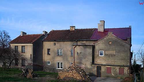 Jarnołtowo, zabudowa wsi w której mieszkał Immanuel Kant